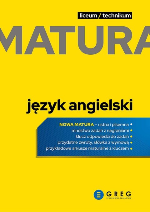 Język angielski. Ustna i pisemna. Matura 2024