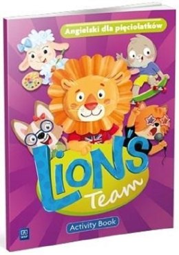 Język angielski Lion's Team Activity Book przedszkole Pięciolatek