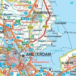 Holandia mapa 1:300 000