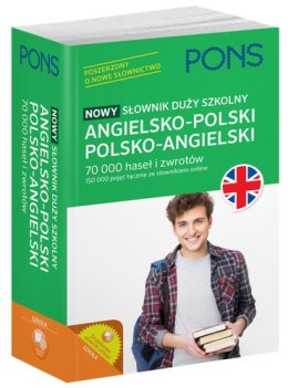 Nowy Słownik duży szkolny angielsko-polski, polsko-angielski PONS 70 000 haseł i zwrotów