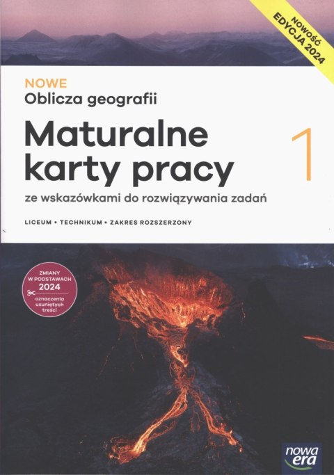 Nowa Geografia oblicza geografii cz. 1 maturalne karty pracy liceum i technikum zakres rozszerzony EDYCJA 2024