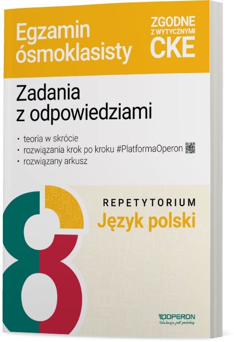 Egzamin ósmoklasisty 2025 Język polski repetytorium wypracowania lektury zadania arkusze