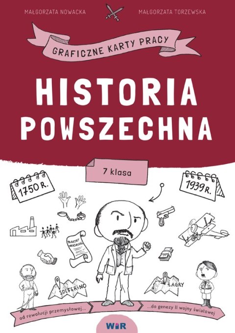 Historia powszechna graficzne karty pracy dla klasy 7