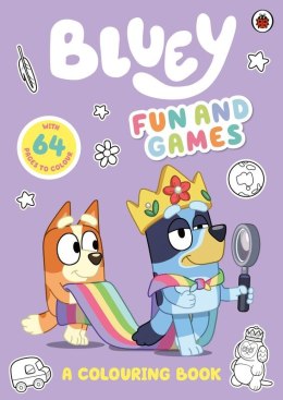 Bluey. Fun and Games. A Colouring Book wer. angielska