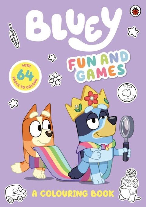 Bluey. Fun and Games. A Colouring Book wer. angielska