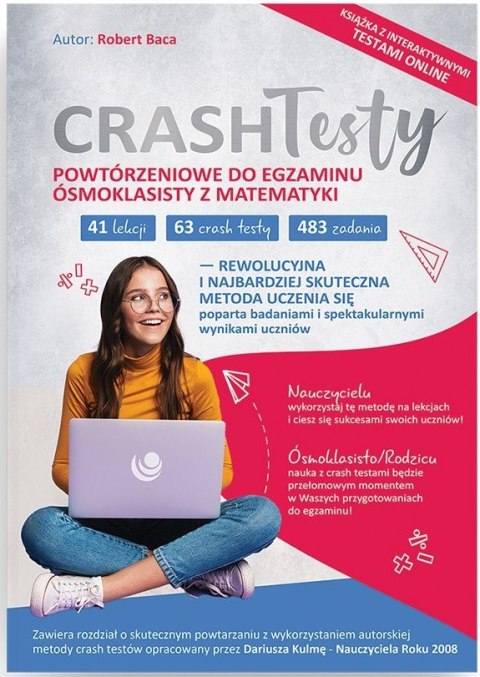 Crash Testy powtórzeniowe do egzaminu ósmoklasisty z matematyki wyd 2025 + DOSTĘP ONLINE