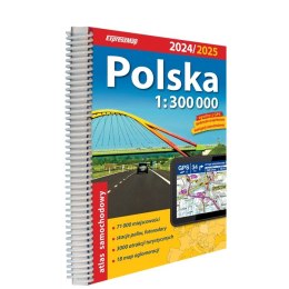 Polska Atlas Samochodowy 1:300 000 2024/2025