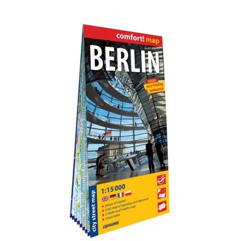 Berlin city street map 1:15 000 laminat 2024