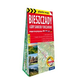 Bieszczady i Góry Sanocko-Turczańskie mapa turystyczna 1: 65 000 foliowana 2024