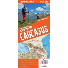 Georgian Caucasus trekking map 1:75 000 laminat 2020