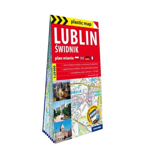 Lublin Świdnik plan miasta 1:20 000 foliowana 2024