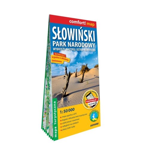 Słowiński Park Narodowy mapa turystyczna 1:50 000 laminat 2023