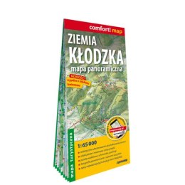 Ziemia Kłodzka panoramiczna mapa turystyczna 1:65 000 laminat 2022