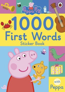 1000 First Words Sticker Book. Peppa Pig wer. angielska