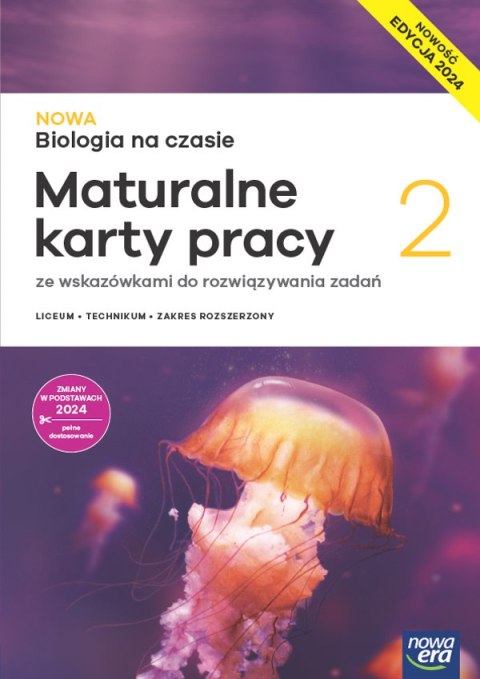 Nowa Biologia na czasie maturalne karty pracy 2 liceum i technikum zakres rozszerzony EDYCJA 2025