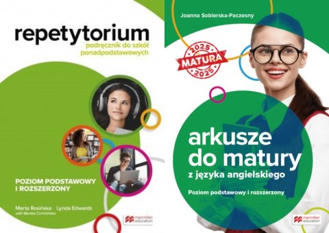 Repetytorium Podręcznik do szkół ponadpodstawowych Język angielski Poziom podstawowy i rozszerzony Pack z arkuszami