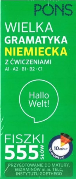 FISZKI 555 Wielka gramatyka Niemiecka z ćw. A1/C1 W.2 PONS