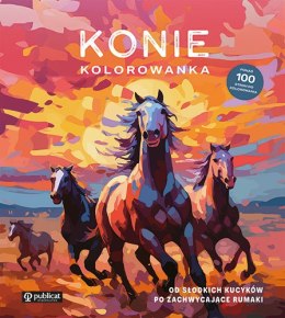 Konie. Kolorowanka. Od słodkich kucyków po zachwycające rumaki