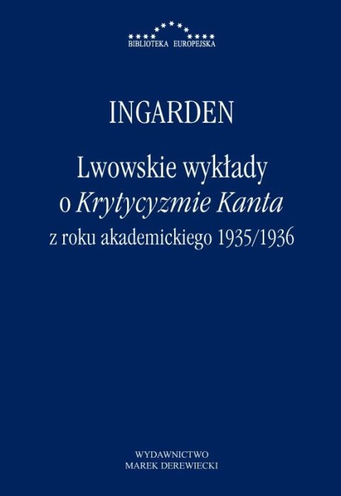 Lwowskie wykłady o Krytycyzmie Kanta z roku akademickiego 1935/1936