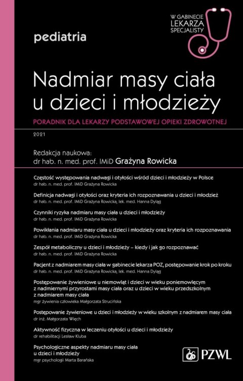 Nadmiar masy ciała u dzieci i młodzieży. Poradnik dla lekarzy podstawowej opieki zdrowotnej. W gabinecie lekarza specjalisty. Pe