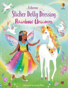 Sticker Dolly Dressing. Rainbow Unicorns wer. angielska