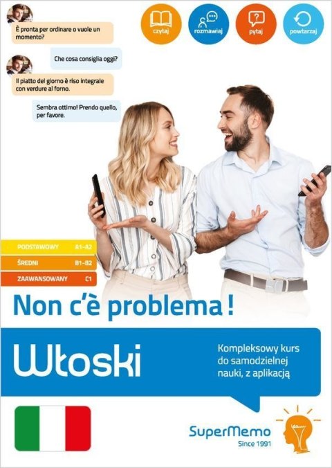 Włoski. Non c'è problema! Kompleksowy kurs do samodzielnej nauki, z aplikacją