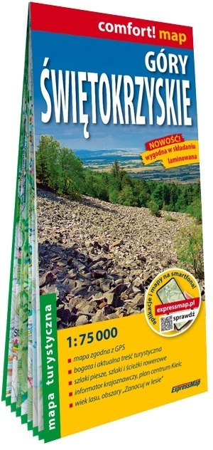 Góry Świętokrzyskie mapa turystyczna 1:75 000 laminat 2025