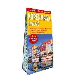 Kopenhaga i Malmö laminowany map&guide 2w1 przewodnik i mapa
