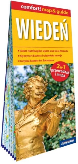 Wiedeń laminowany map&guide 2w1 przewodnik i mapa