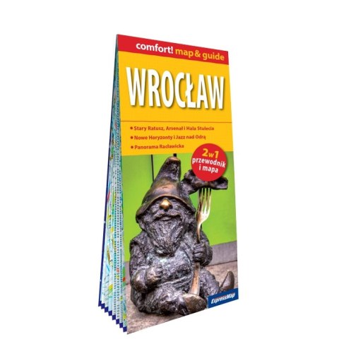 Wrocław laminowany map&guide 2w1 przewodnik i mapa