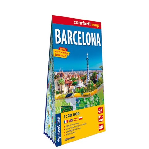 Barcelona laminowany plan miasta 1:20 000 2026