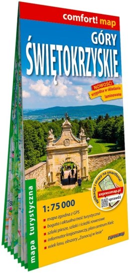 Góry Świętokrzyskie laminowana mapa turystyczna 1:75 000