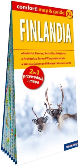 Finlandia 2w1 przewodnik i mapa laminowana