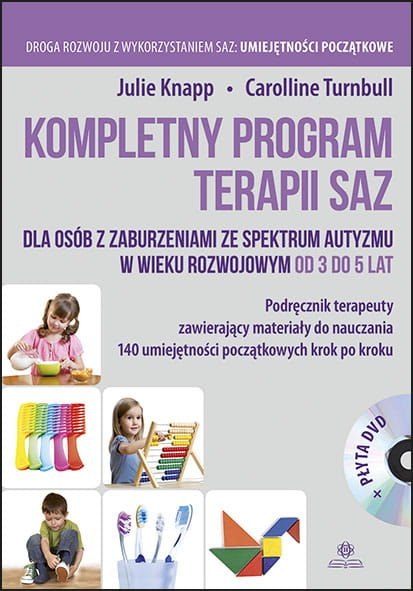 Kompletny program terapii saz dla osób z zaburzeniami ze spektrum autyzmu w wieku rozwojowym od 3 do 5 lat płyta dvd